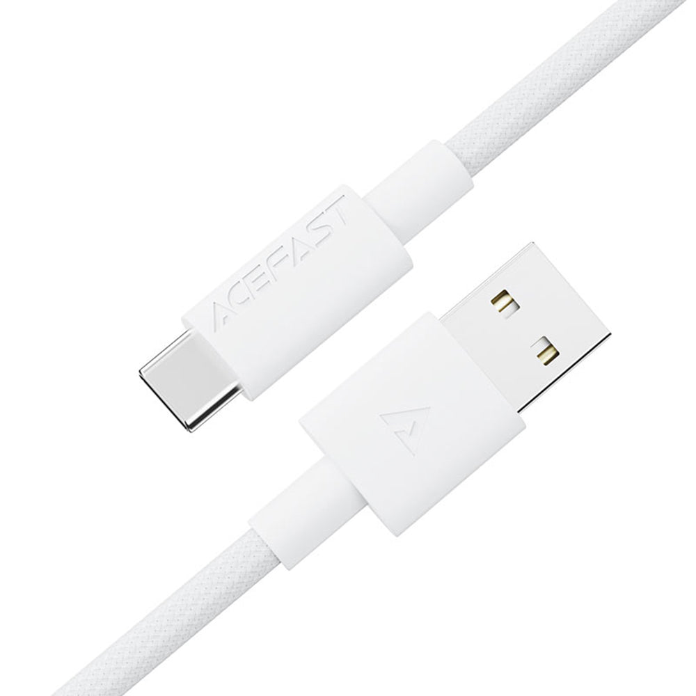 Kabel za podatke i punjenje USB-A - USB-C Acefast C18-04, 18W, 1.2m, Bijeli