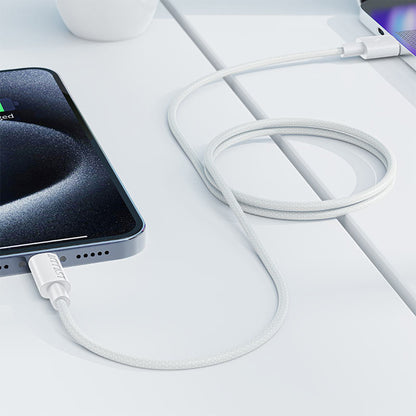 Kabel za podatke i punjenje USB-A - USB-C Acefast C18-04, 18W, 1.2m, Bijeli