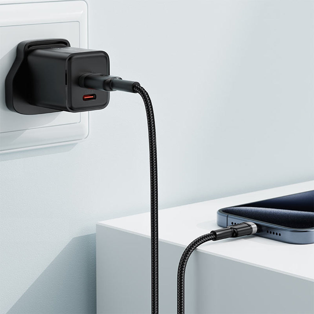 Kabel za podatke i punjenje USB-A - USB-C Acefast C22-04, 18W, 1.2m, Crni