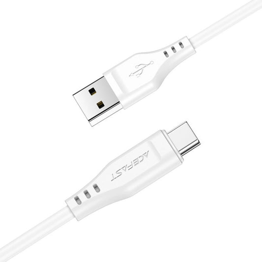 Kabel za podatke i punjenje USB-A - USB-C Acefast C3-03, 60W, 1.2m, Bijeli