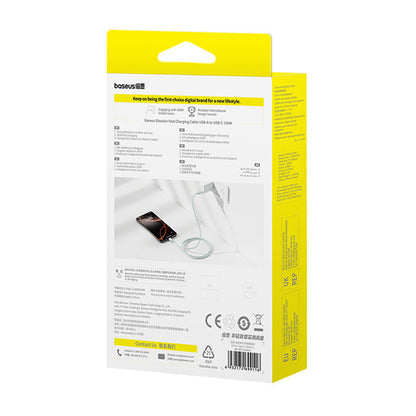 Kabel za podatke i punjenje USB-A - USB-C Baseus Discolor, 100W, 1m, Plavo Zelen E0420801