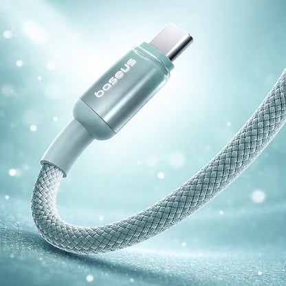 Kabel za podatke i punjenje USB-A - USB-C Baseus Discolor, 100W, 2m, Plavo Zelen E0418500