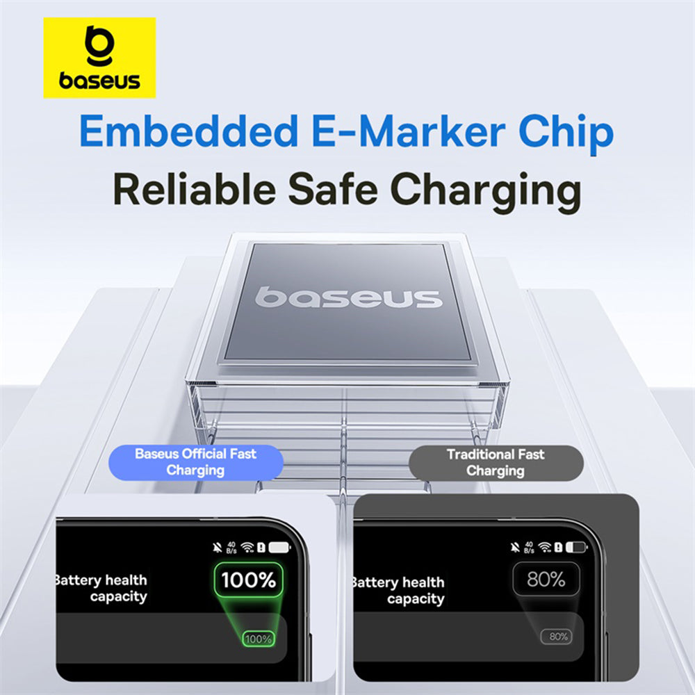 Kabel za podatke i punjenje USB-A - USB-C Baseus Display 2, 100W, 1m, Ljubičasti P10382701511-00