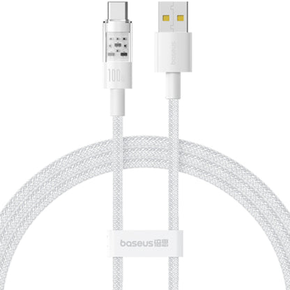Kabel za podatke i punjenje USB-A - USB-C Baseus Gem, 100W, 1m, Bijeli P10373002211-00