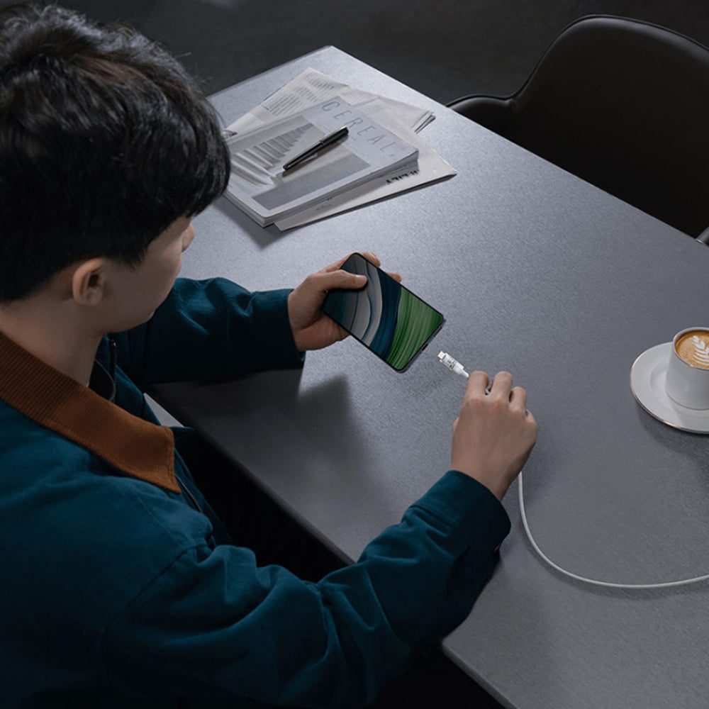 Kabel za podatke i punjenje USB-A - USB-C Baseus Gem, 100W, 1m, Bijeli P10373002211-00