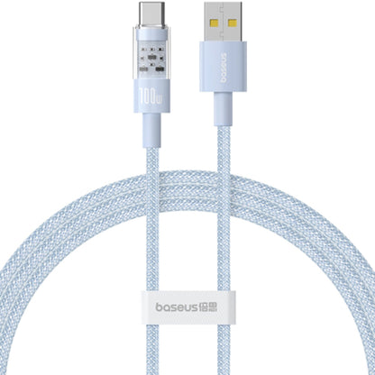 Kabel za prijenos podataka i punjenje USB-A - USB-C Baseus Gem, 100W, 2m, Plava P10373002311-01