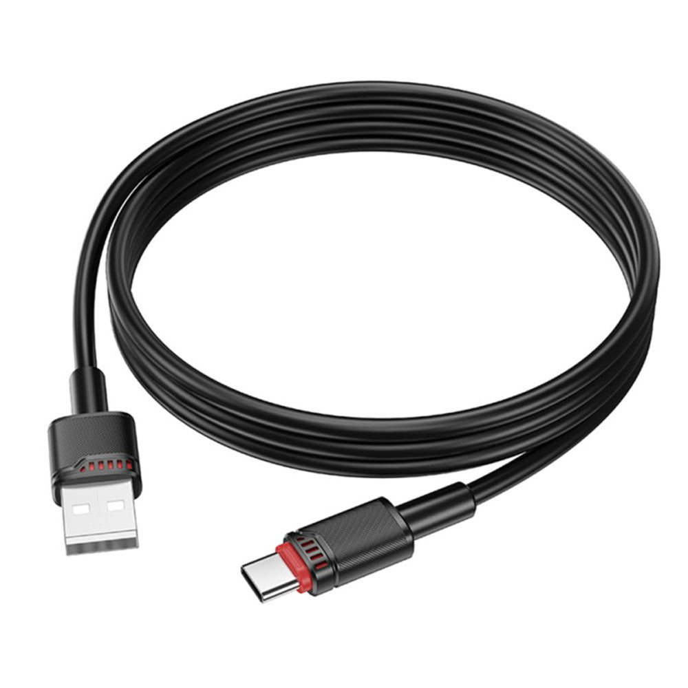 Kabel za podatke i punjenje USB-A - USB-C Borofone BX110 Beneficio, 18W, 1m, Crni