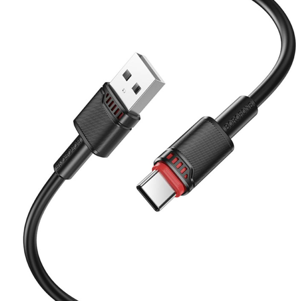 Kabel za podatke i punjenje USB-A - USB-C Borofone BX110 Beneficio, 18W, 1m, Crni