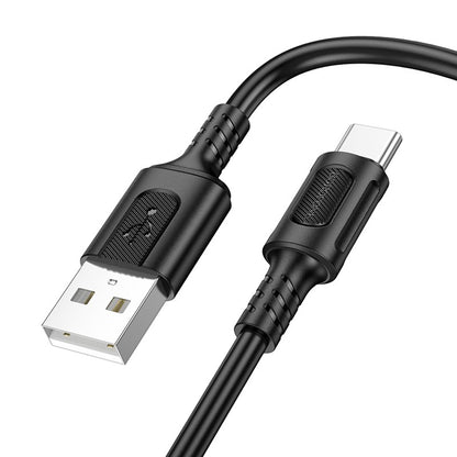 Kabel za podatke i punjenje USB-A - USB-C Borofone BX111 Feliz, 20W, 1m, Crni