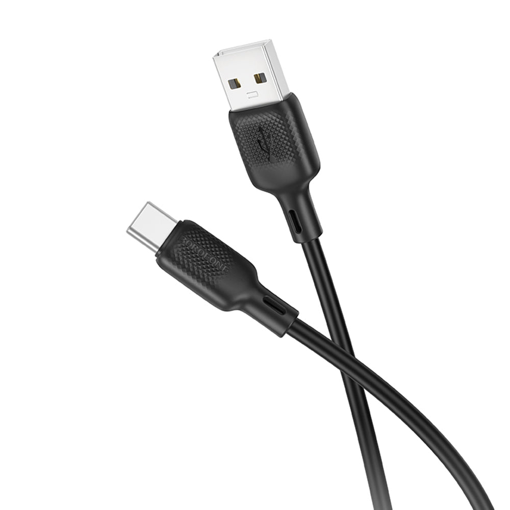 Kabel za podatke i punjenje USB-A - USB-C Borofone BX113 Lenny, 18W, 1m, Crni
