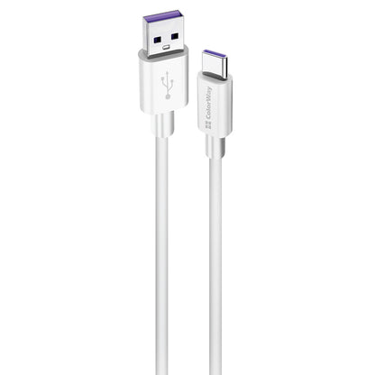 Kabel za podatke i punjenje USB-A - USB-C ColorWay CW-CBUC019, 18W, 1m, Bijeli