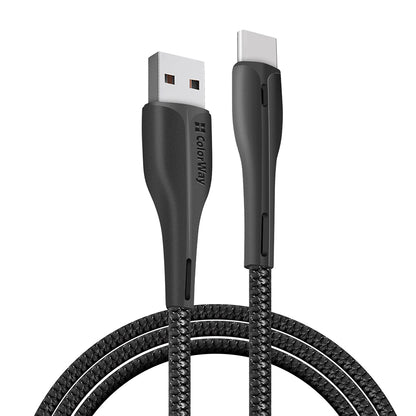 Kabel za podatke i punjenje USB-A - USB-C ColorWay CW-CBUC034, 18W, 1m, Crni