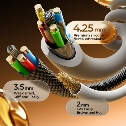 Kabel za prijenos podataka i punjenje USB-A - USB-C Lisen L114, 15W, 1m, Siva YL0125030001