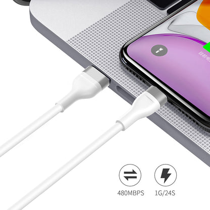 Kabel za podatke i punjenje USB-A - USB-C Lito LD02C, 18W, 1.2m, Bijeli