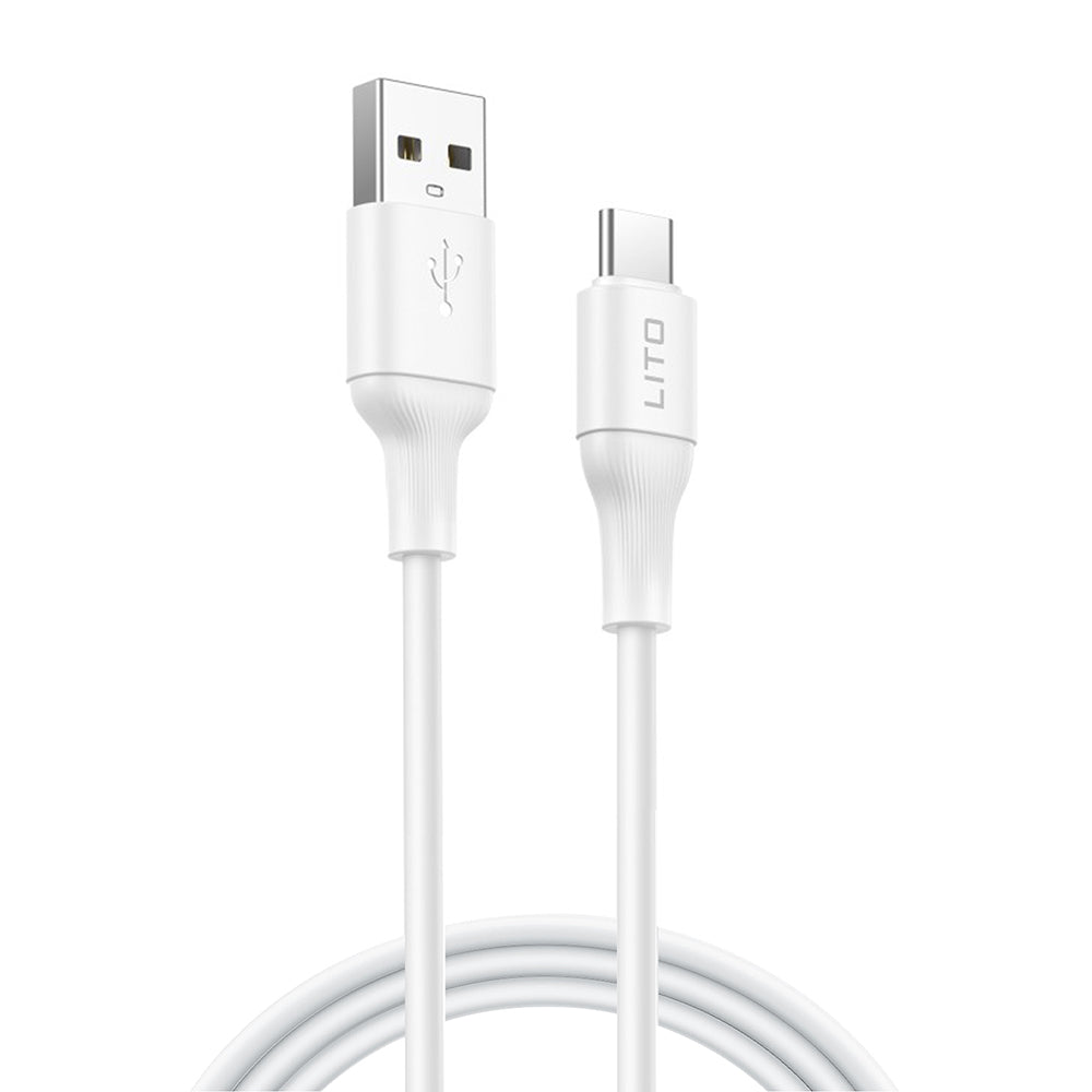 Kabel za podatke i punjenje USB-A - USB-C Lito LD06T, 18W, 1m, Bijeli