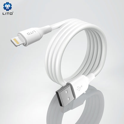 Kabel za podatke i punjenje USB-A - USB-C Lito LD06T, 18W, 1m, Crni