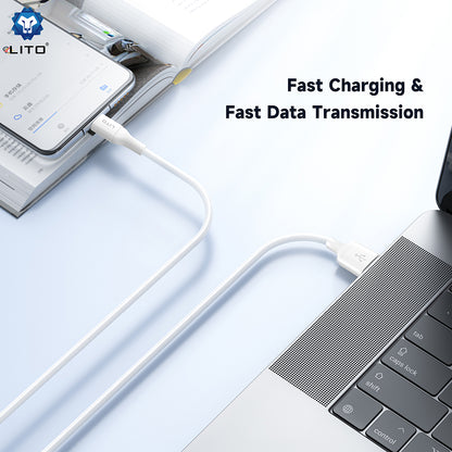 Kabel za podatke i punjenje USB-A - USB-C Lito LD06T, 18W, 1m, Crni