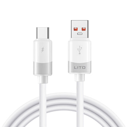 Kabel za podatke i punjenje USB-A - USB-C Lito LD07, 18W, 1m, Bijeli
