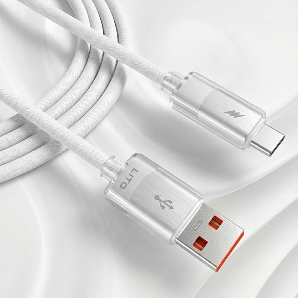 Kabel za podatke i punjenje USB-A - USB-C Lito LD07, 18W, 1m, Bijeli