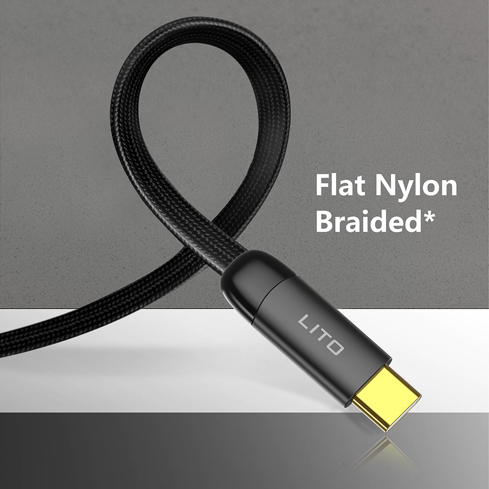 Kabel za podatke i punjenje USB-A - USB-C Lito LD11C, 18W, 1m, Crni
