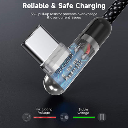 Kabel za podatke i punjenje USB-A - USB-C Lito LD13C, 18W, 1m, Crni