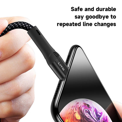 Kabel za podatke i punjenje USB-A - USB-C Lito LD14, 60W, 1m, Crni