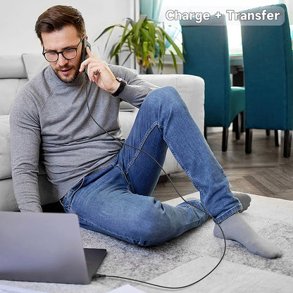 Kabel za podatke i punjenje USB-A - USB-C Lito LD14, 60W, 1m, Crni