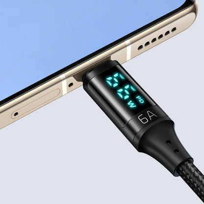 Kabel za podatke i punjenje USB-A - USB-C McDodo CA-1080 Display, 66W, 1.2m, Crni