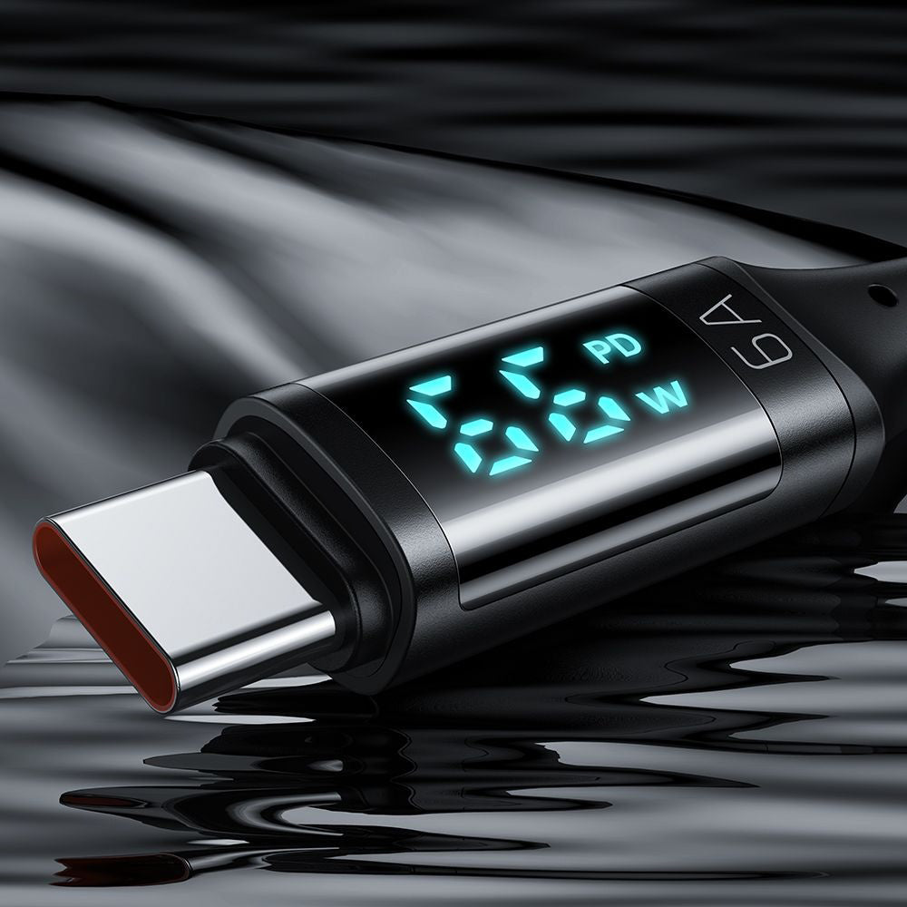 Kabel za podatke i punjenje USB-A - USB-C McDodo CA-1080 Display, 66W, 1.2m, Crni
