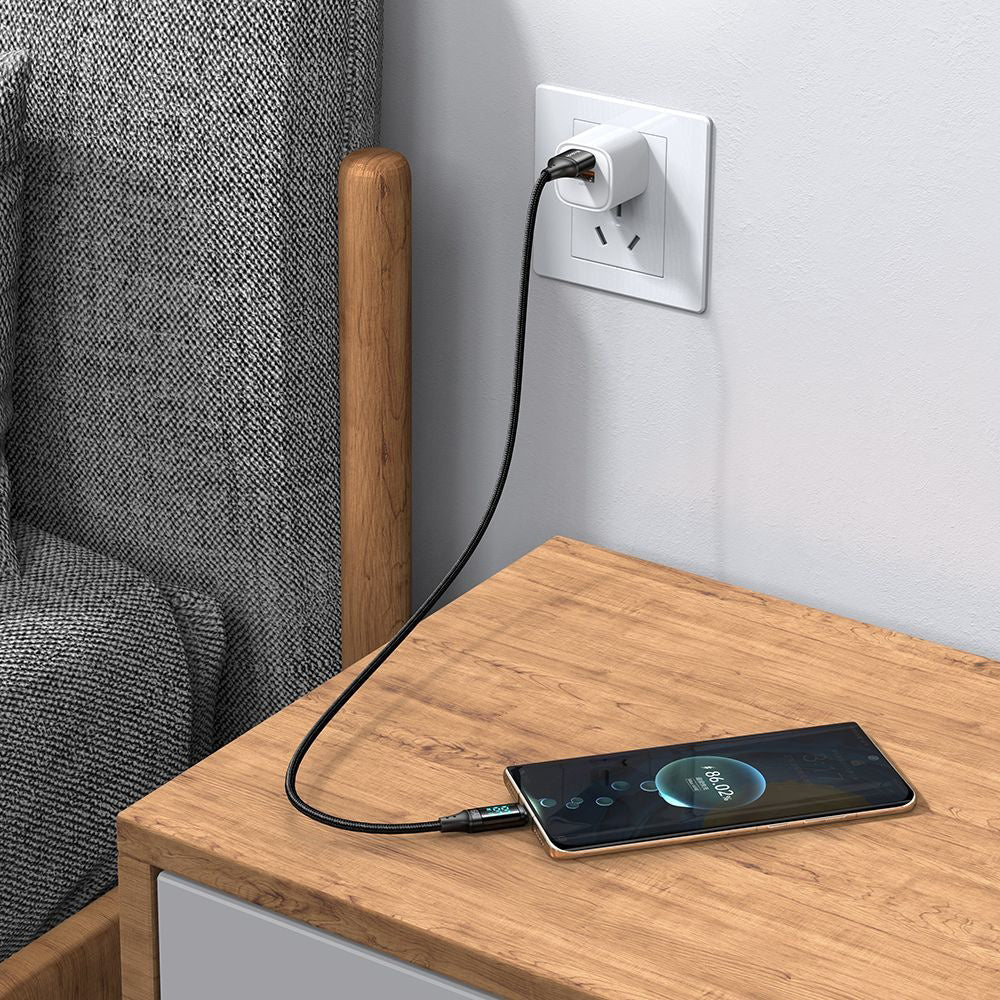 Kabel za podatke i punjenje USB-A - USB-C McDodo CA-1080 Display, 66W, 1.2m, Crni