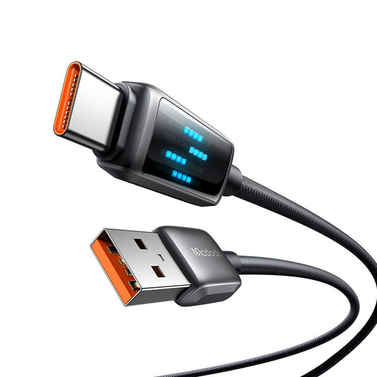 Kabel za podatke i punjenje USB-A - USB-C McDodo CA-2350 Display, 100W, 1.2m, Crni