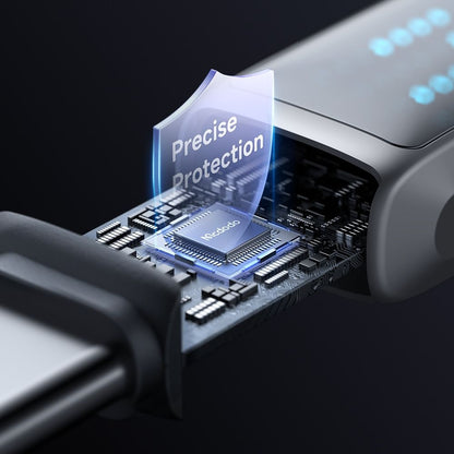 Kabel za podatke i punjenje USB-A - USB-C McDodo CA-2350 Display, 100W, 1.2m, Crni