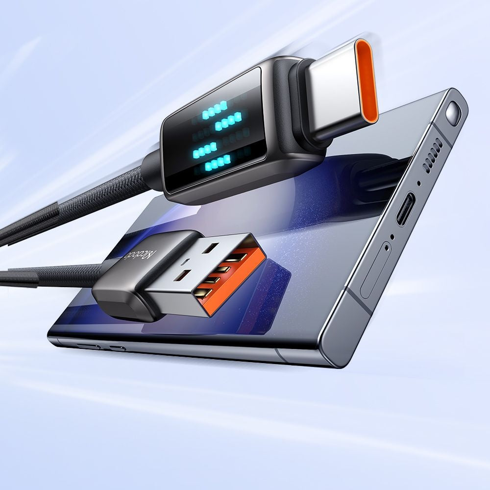 Kabel za podatke i punjenje USB-A - USB-C McDodo CA-2350 Display, 100W, 1.2m, Crni