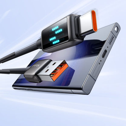 Kabel za podatke i punjenje USB-A - USB-C McDodo CA-2350 Display, 100W, 1.2m, Crni