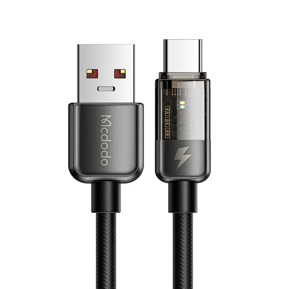 Kabel za podatke i punjenje USB-A - USB-C McDodo CA-3150 Auto Power Off, 100W, 1.2m, Crni