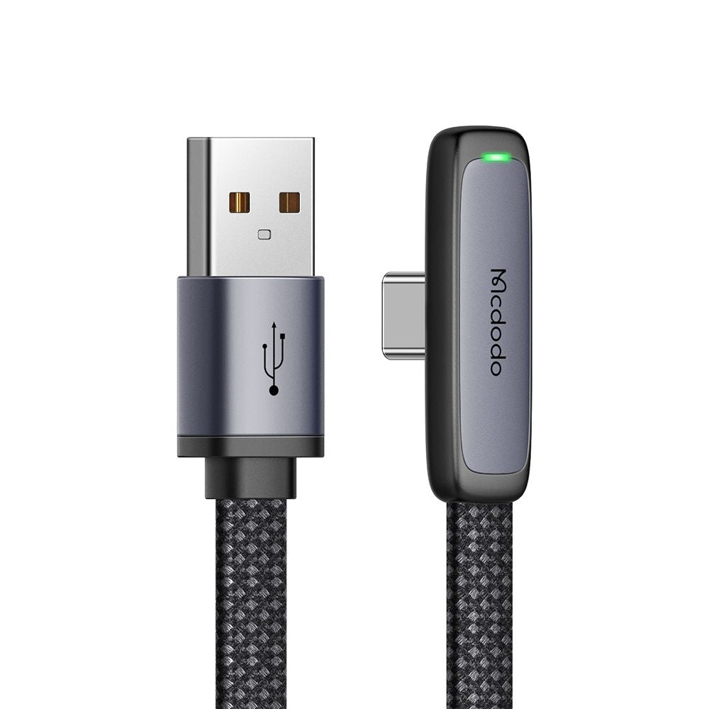 Kabel za podatke i punjenje USB-A - USB-C McDodo CA-3340 Angled, 100W, 1.2m, Crni