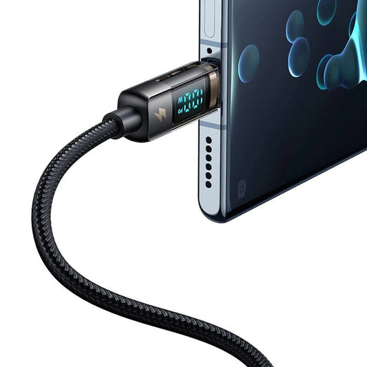 Kabel za podatke i punjenje USB-A - USB-C McDodo CA-3630 Display Auto Power Off, 66W, 1.2m, Crni
