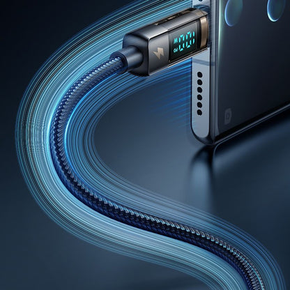 Kabel za podatke i punjenje USB-A - USB-C McDodo CA-3630 Display Auto Power Off, 66W, 1.2m, Crni