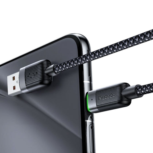 Kabel za podatke i punjenje USB-A - USB-C McDodo CA-5650 Self Winding, 66W, 1.2m, Crni