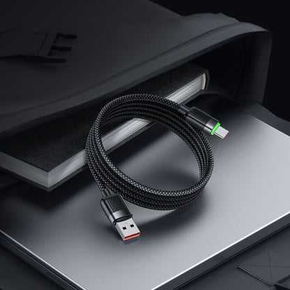 Kabel za podatke i punjenje USB-A - USB-C McDodo CA-5650 Self Winding, 66W, 1.2m, Crni