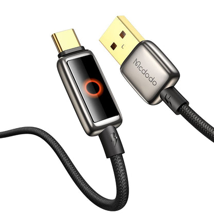 Kabel za podatke i punjenje USB-A - USB-C McDodo CA-6650 Auto Power Off, 100W, 1.2m, Crni