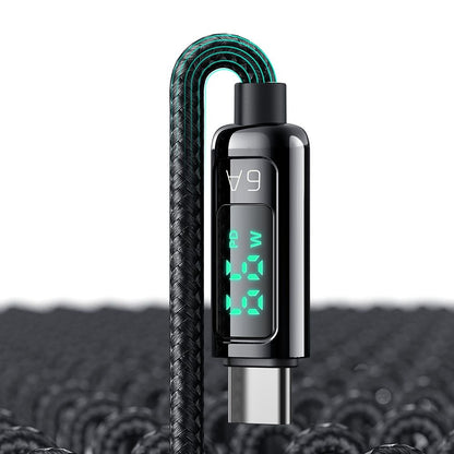 Kabel za podatke i punjenje USB-A - USB-C McDodo CA-8690 Display, 66W, 1.2m, Crni