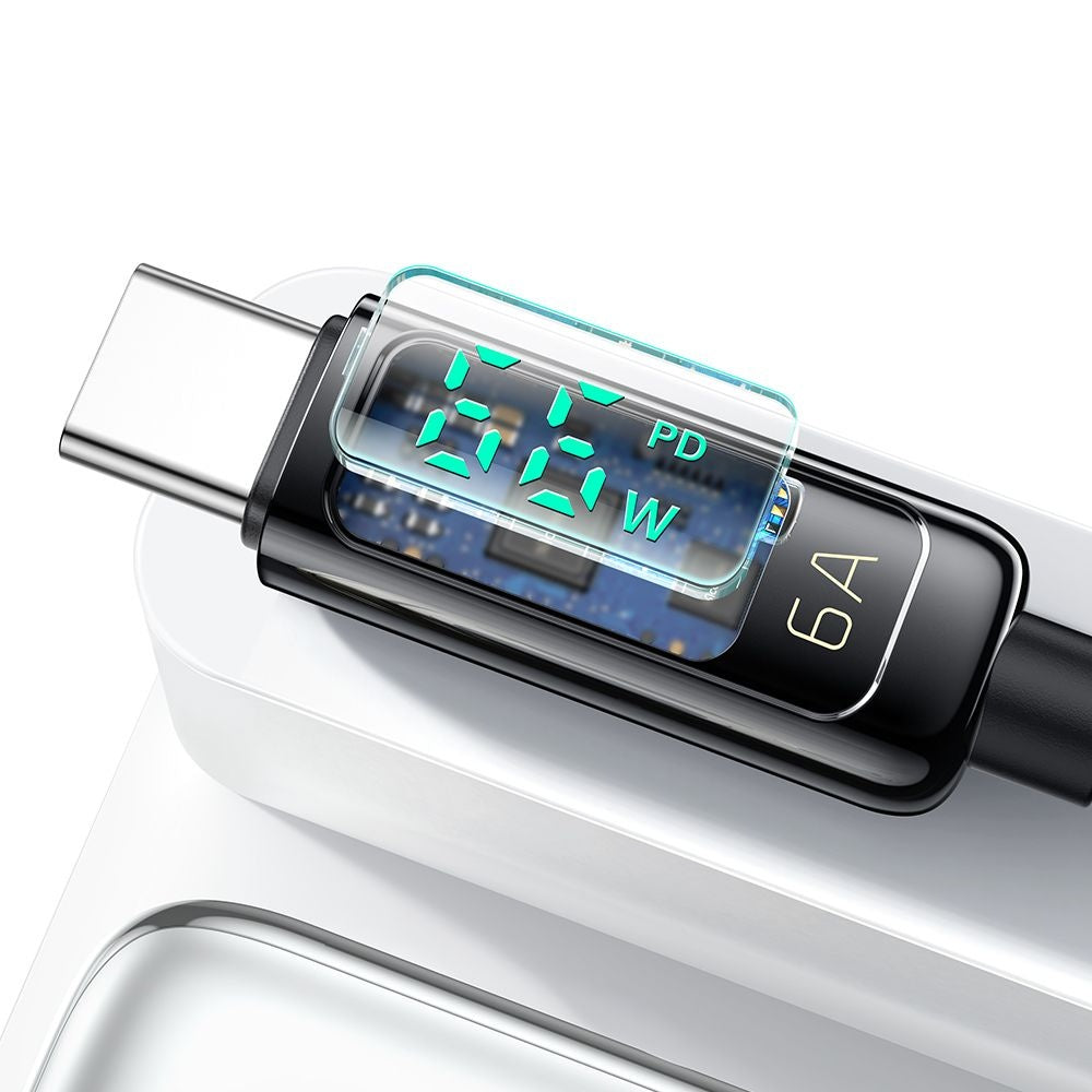 Kabel za podatke i punjenje USB-A - USB-C McDodo CA-8690 Display, 66W, 1.2m, Crni