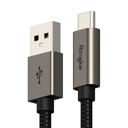 Kabel za podatke i punjenje USB-A - USB-C Ringke, 60W, 2m, Crni