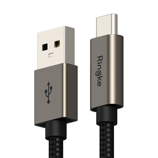 Kabel za podatke i punjenje USB-A - USB-C Ringke, 60W, 2m, Crni
