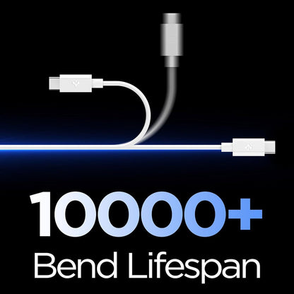 USB-A - USB-C kabel za prijenos podataka i punjenje Spigen EB6015AC, 60W, 1.5m, Bijela ACA10413