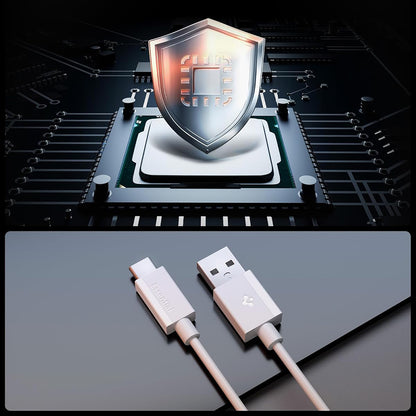 USB-A - USB-C kabel za prijenos podataka i punjenje Spigen EB6015AC, 60W, 1.5m, Bijela ACA10413