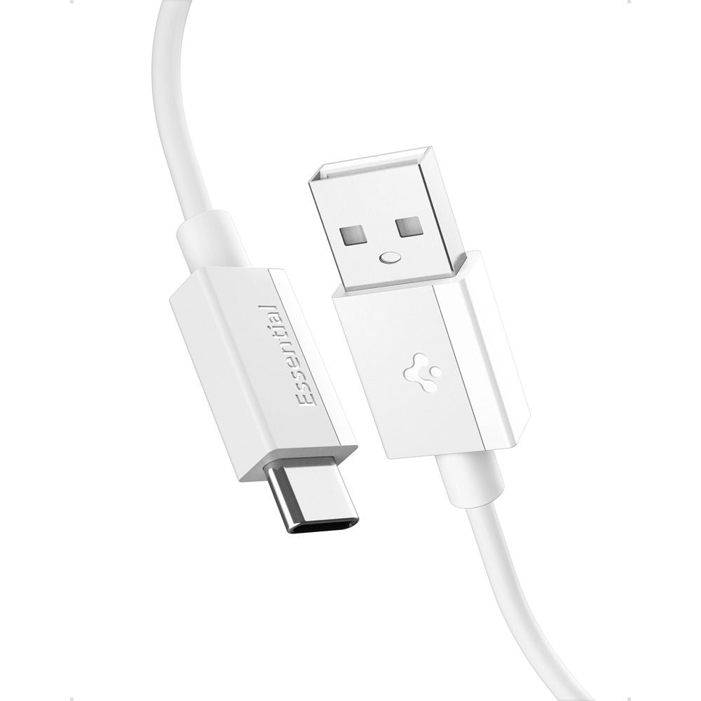 Kabel za podatke i punjenje USB-A - USB-C Spigen Essential, 60W, 2m, Bijeli ACA08716