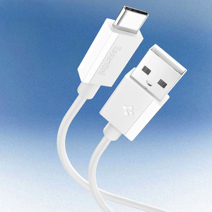 Kabel za podatke i punjenje USB-A - USB-C Spigen Essential, 60W, 2m, Bijeli ACA08716