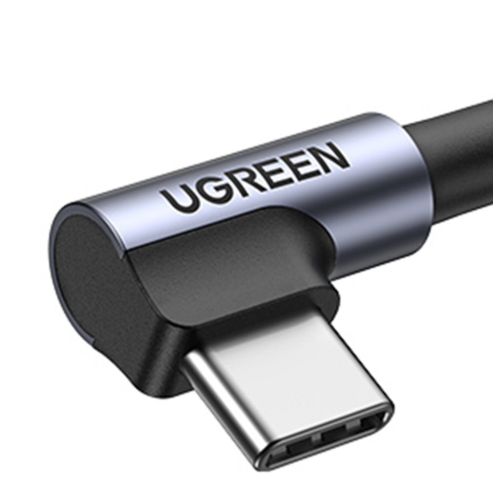 Kabel za podatke i punjenje USB-A - USB-C UGREEN US284 Angled, 18W, 0.5m, Sivi